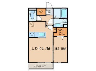 フェアプラッツＢ棟の物件間取画像